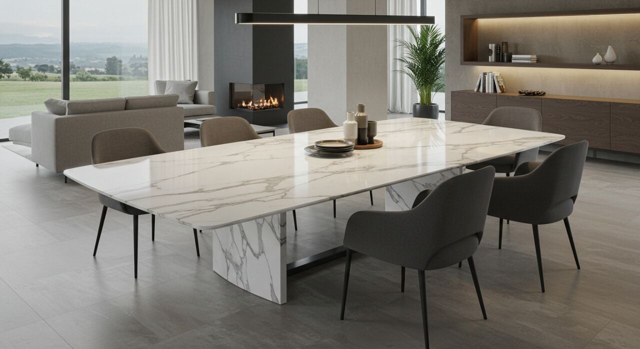 Mermer Yemek Masası Modelleri ve Fiyatları: SIA art Design ile Zarafet