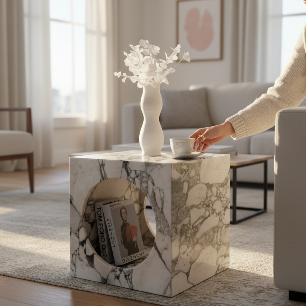 Doğal Traverten Orta Sehpa Modelleri | Sia Art Design