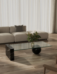 SIA ALEXANDER - Doğal Traverten Mermer Orta Sehpa