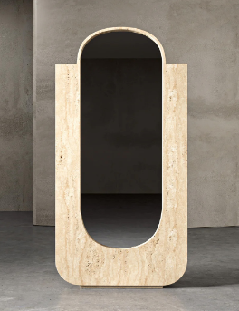 SIA - Doğal Traverten Mermer Çerçeveli Ayna