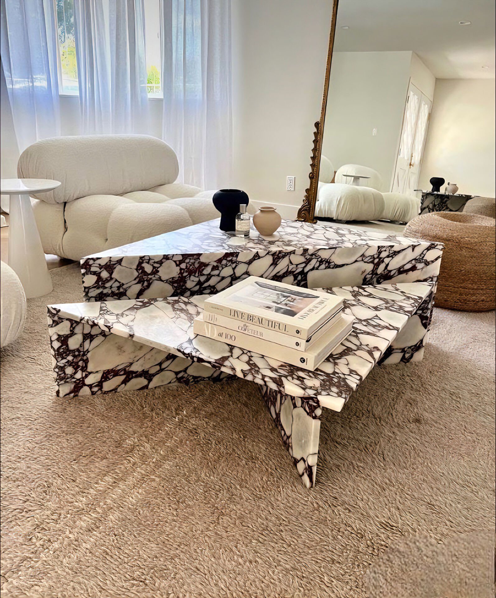 SIA VİOLA CL - Doğal Mermer Orta Sehpa