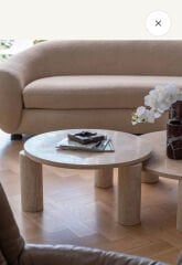 SIA VİAN - Doğal Traverten Mermer Orta Sehpa