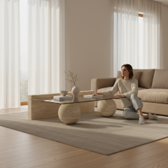 SIA-Doğal Traverten Orta Sehpa