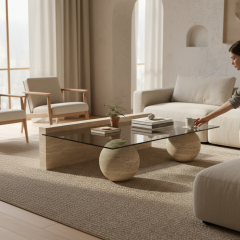 SIA-Doğal Traverten Orta Sehpa