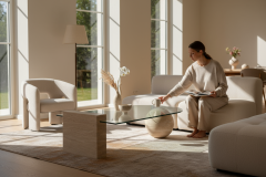 SIA-Doğal Traverten Orta Sehpa