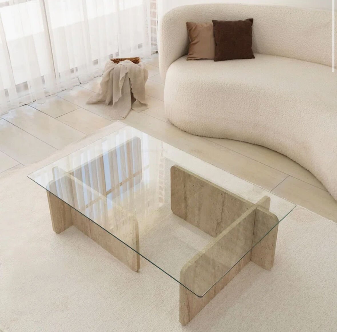 SIA-Doğal Traverten Orta Sehpa