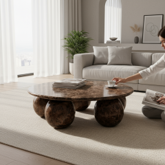 SIA-Doğal Mermer Orta Sehpa