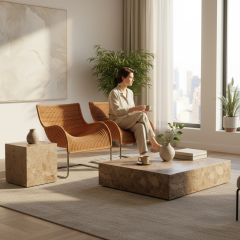 SIA-Doğal Mermer  Orta Sehpa