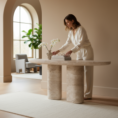 Doğal Traverten Dresuar