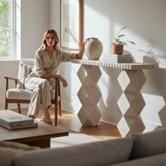 Doğal Traverten Dresuar