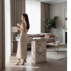 Doğal Calacatta Viola Mermer Dresuar