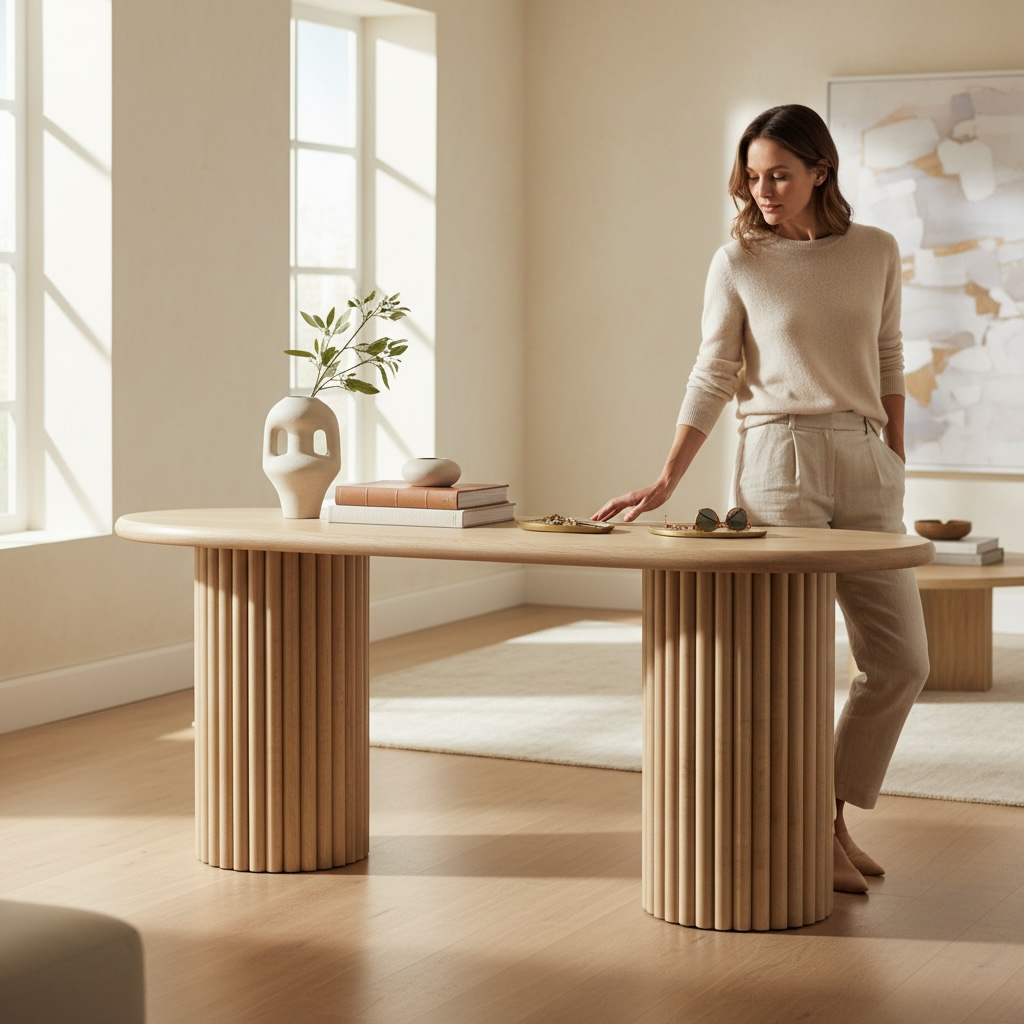 SIA-Doğal Traverten Yemek Masası