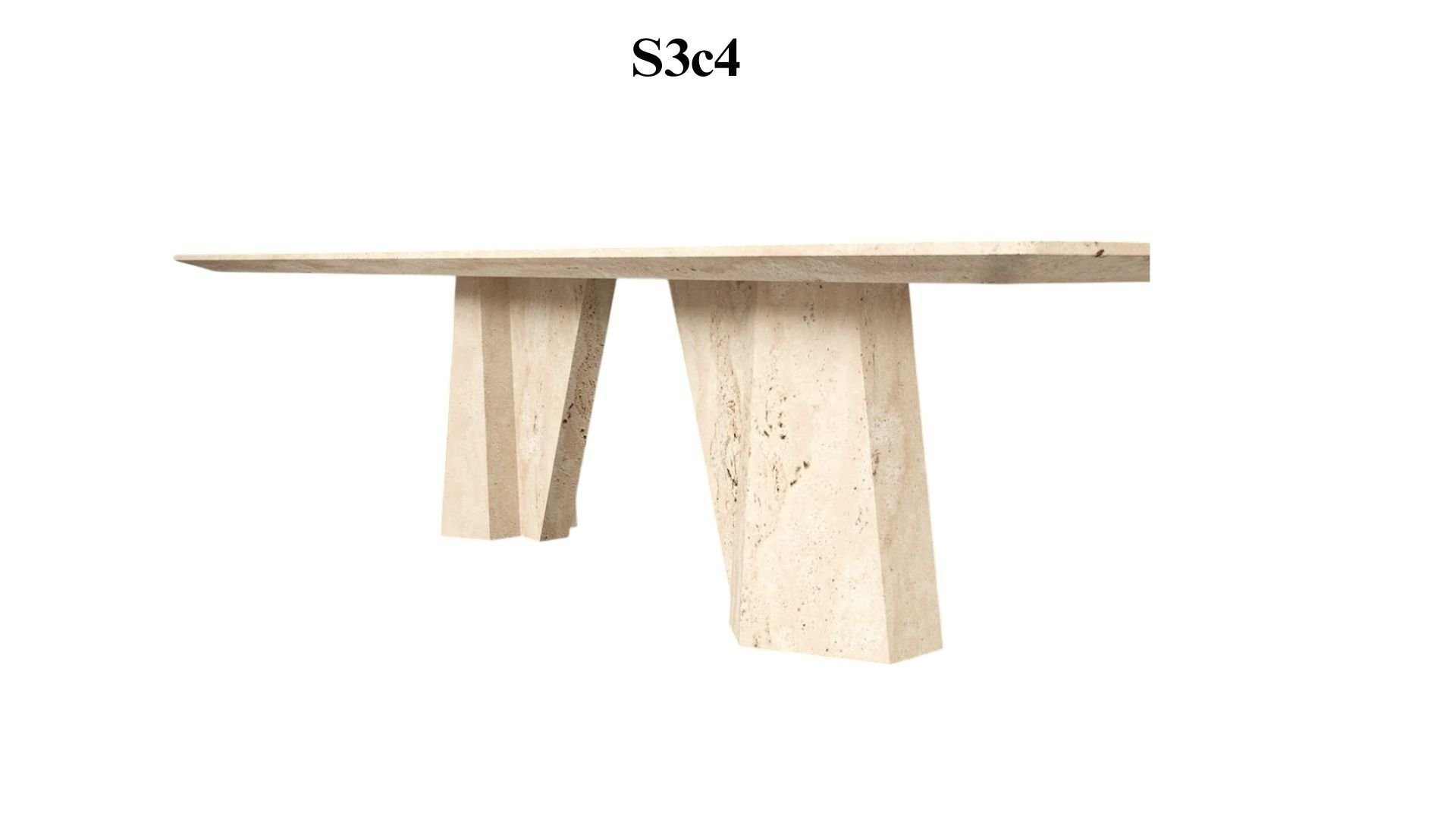 SIA-Doğal Traverten Yemek Masası