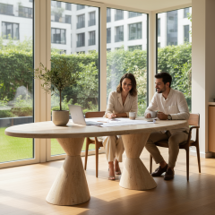 SIA-Doğal Traverten Yemek Masası