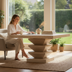 SIA-Doğal Traverten Yemek Masası