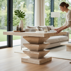 SIA-Doğal Traverten Yemek Masası