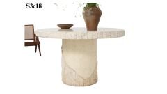 SIA-Doğal Traverten Yemek Masası