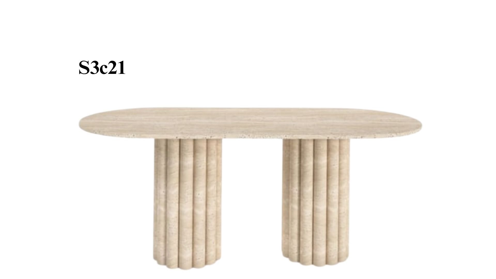 SIA-Doğal Traverten Yemek Masası