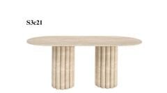 SIA-Doğal Traverten Yemek Masası