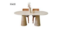 SIA-Doğal Traverten Yemek Masası