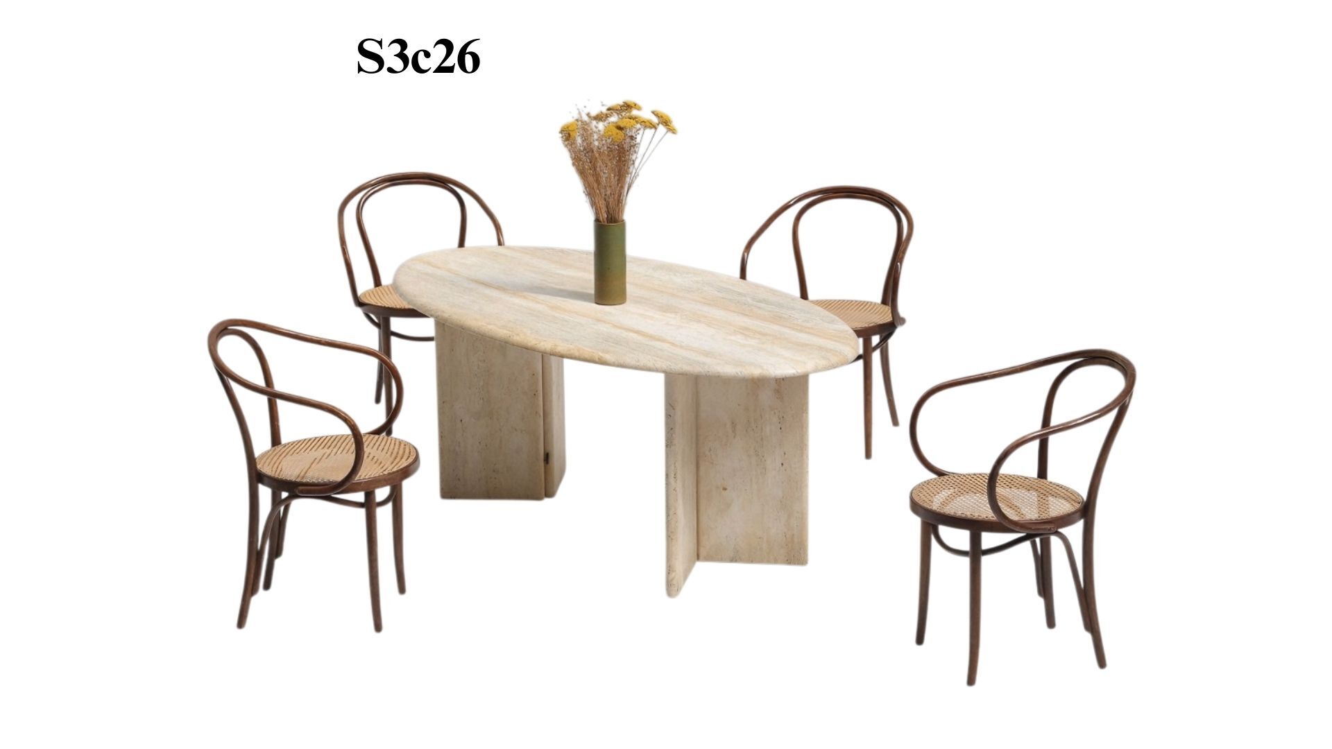 SIA-Doğal Traverten Yemek Masası