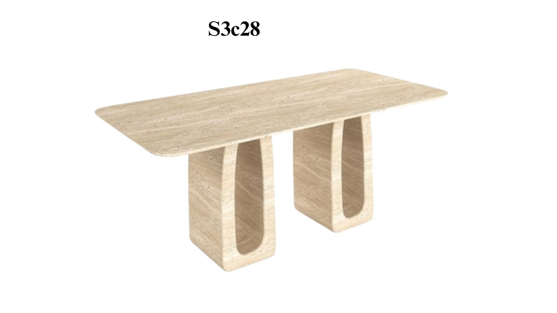 SIA-Doğal Traverten Yemek Masası