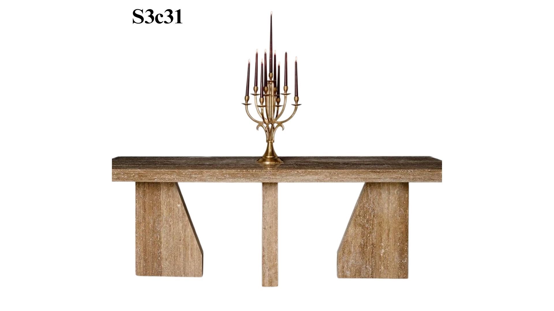 SIA-Doğal Traverten Yemek Masası