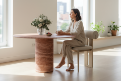 SIA Doğal Mermer Yemek Masası