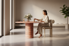 SIA Doğal Mermer Yemek Masası