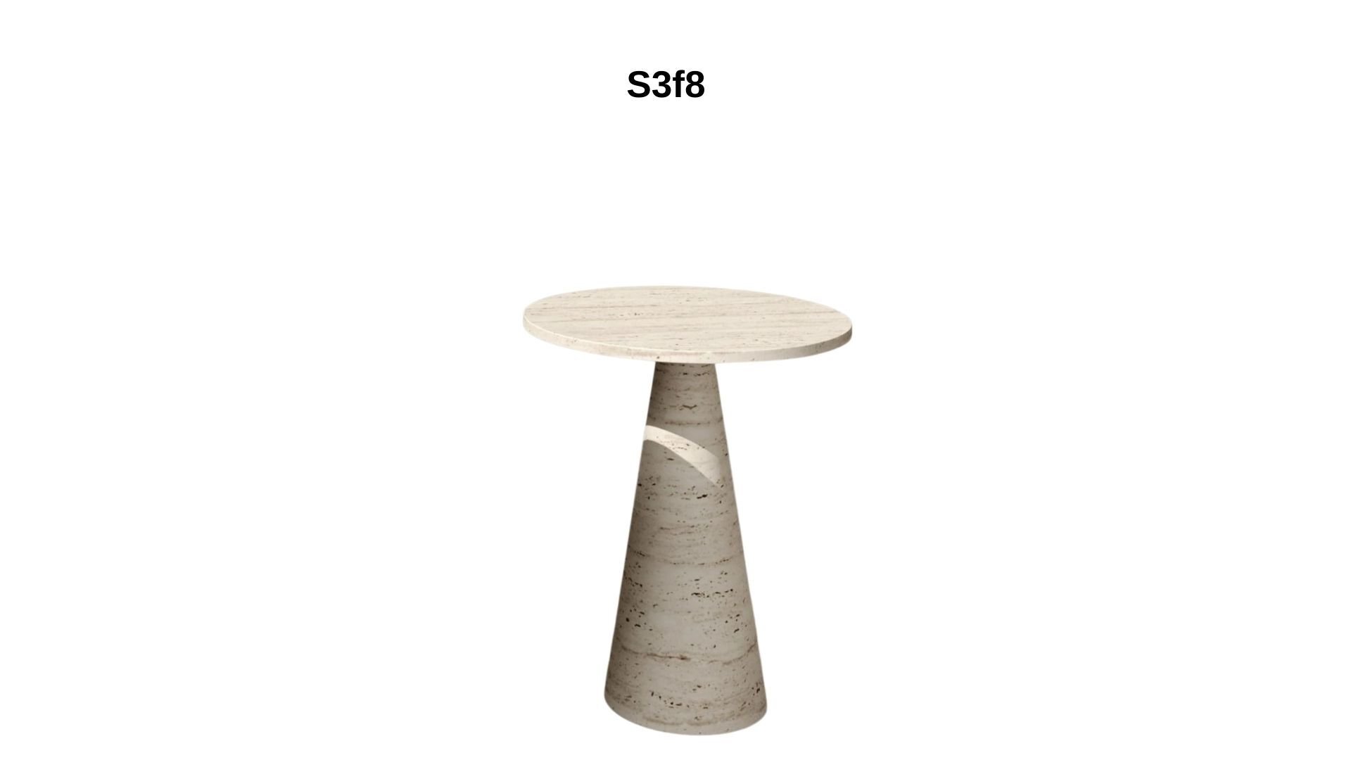 Doğal Traverten Yan Sehpa