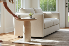 SIA-Doğal Traverten Yan Sehpa