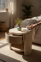 SIA-Doğal Traverten Komodin