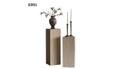 Doğal Traverten Yan Sehpa