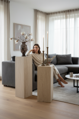 Doğal Traverten Yan Sehpa