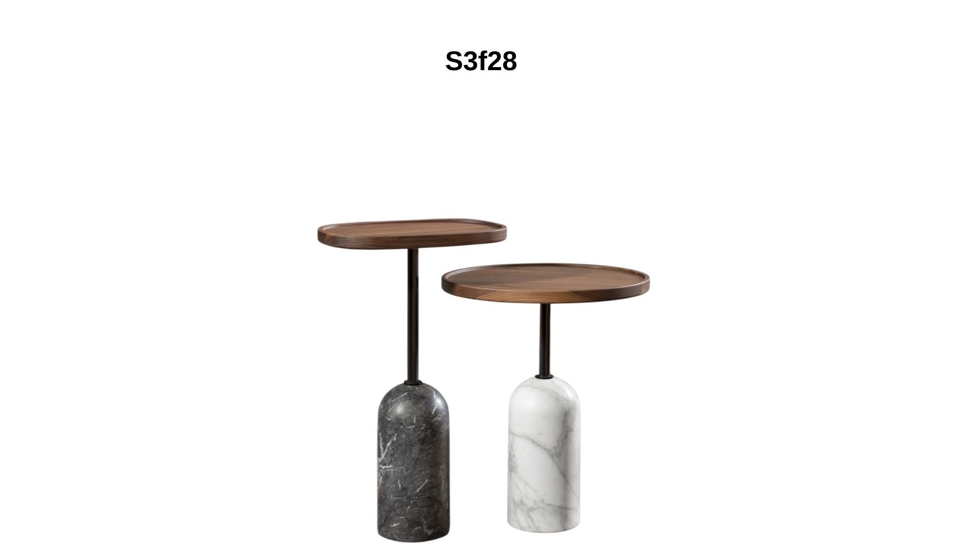 Doğal Mermer Yan Sehpa