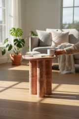 SIA-Doğal Mermer Yan Sehpa