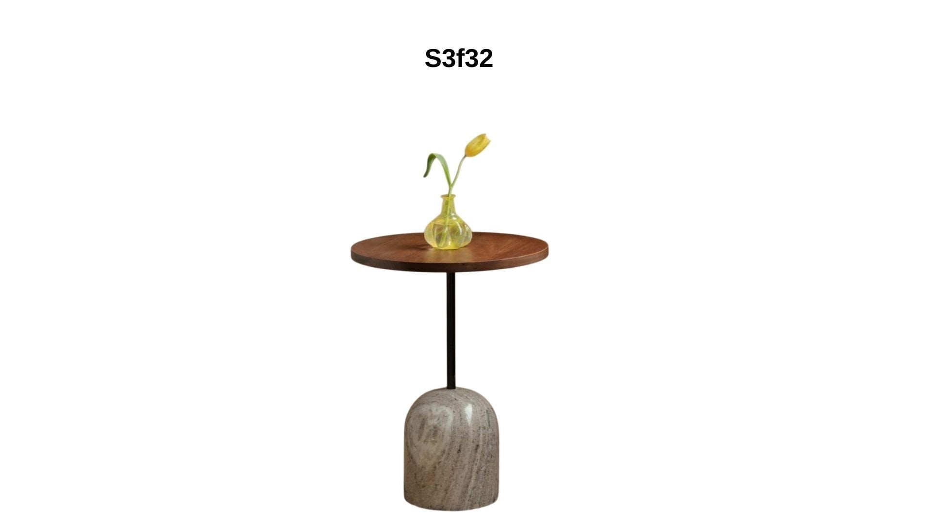 Doğal Mermer Yan Sehpa