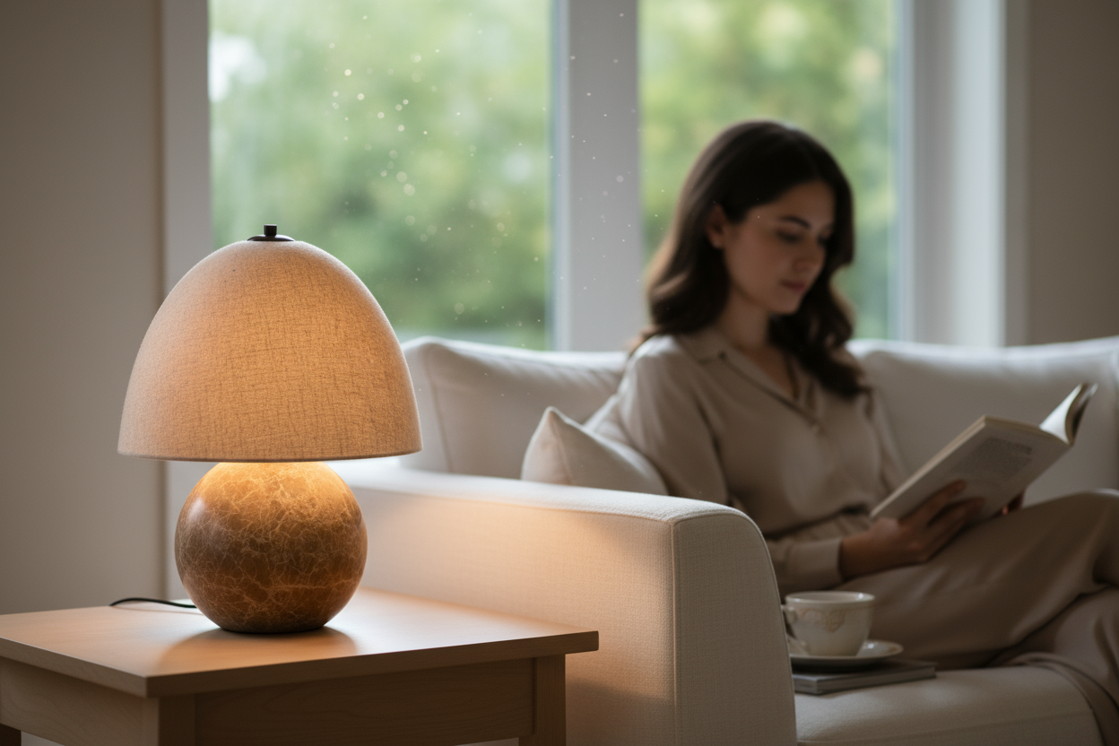 SIA-Doğal Traverten Abajur