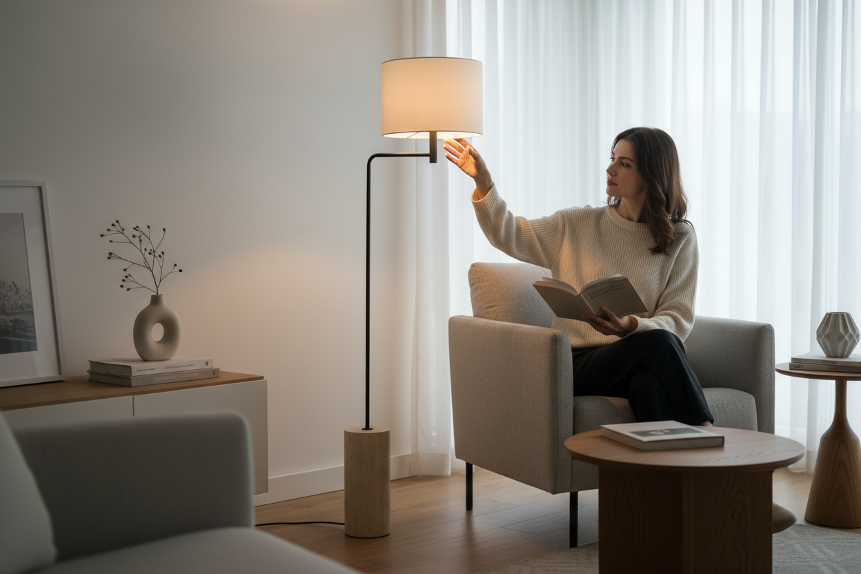 SIA-Doğal Traverten Abajur