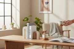 SIA-Doğal Traverten Kitap Tutucu