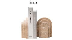 SIA-Doğal Traverten Kitap Tutucu