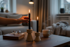 SIA-Doğal Traverten Mumluk