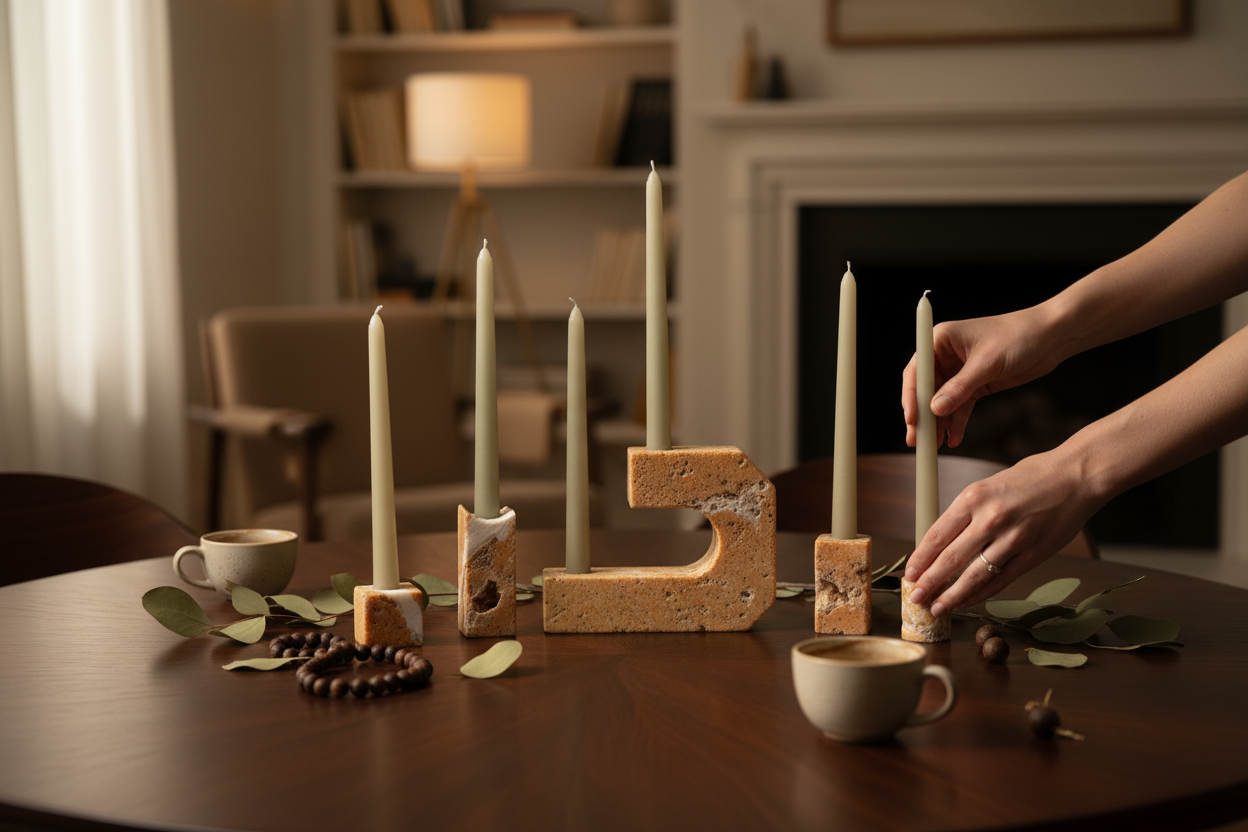 SIA-Doğal Mermer Mumluk