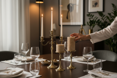 SIA-Doğal Traverten Mumluk