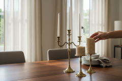 SIA-Doğal Traverten Mumluk