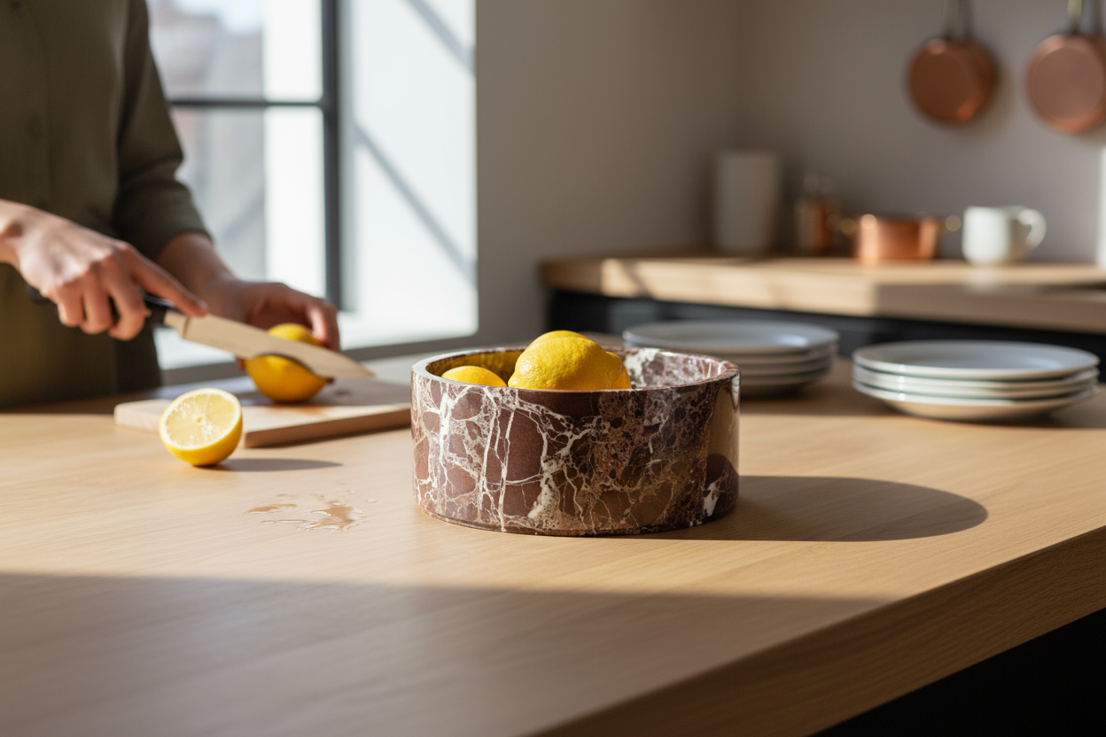 SIA-Doğal Mermer Sunum Kasesi