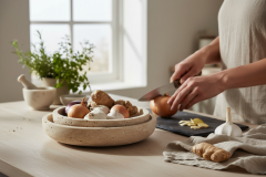 SIA-Doğal Traverten Sunum Kasesi