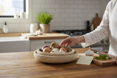 SIA-Doğal Traverten Sunum Kasesi