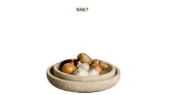 SIA-Doğal Traverten Sunum Kasesi