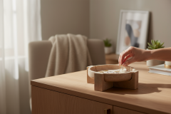 SIA-Doğal Traverten Sunum Kasesi